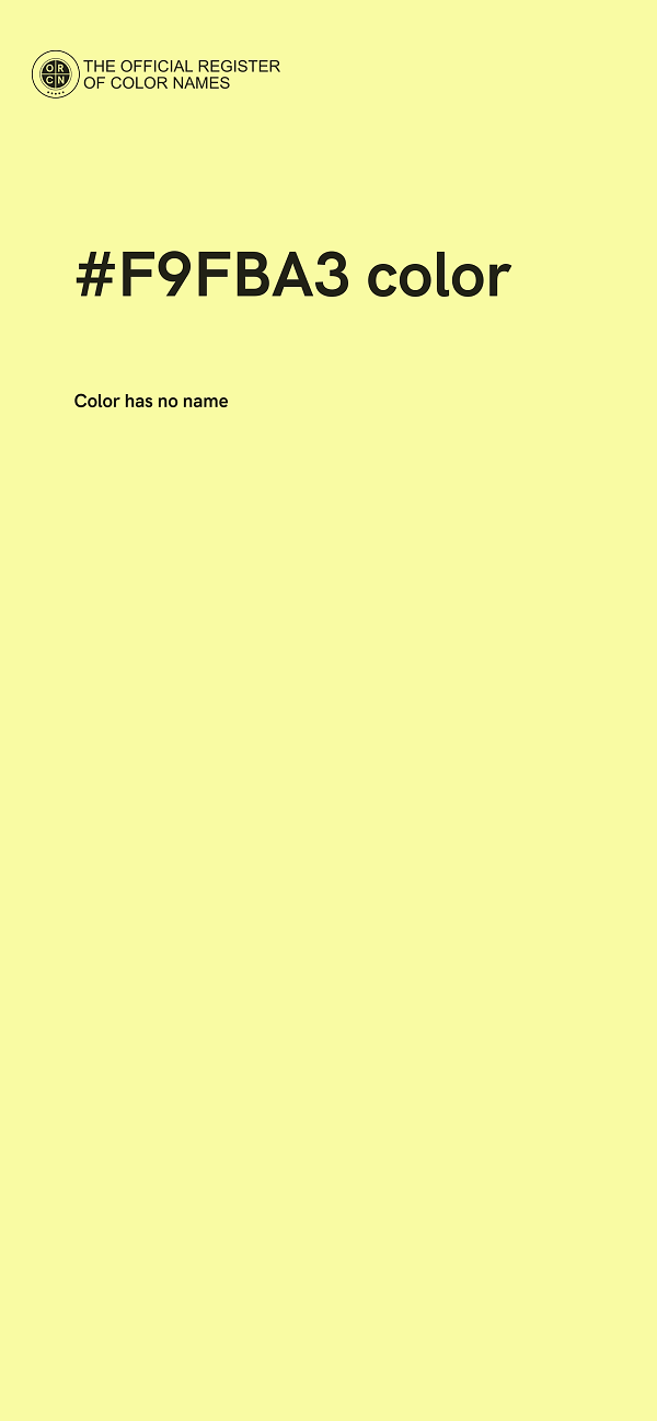 #F9FBA3 color image