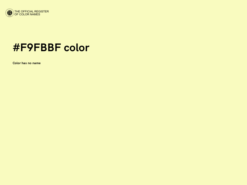 #F9FBBF color image