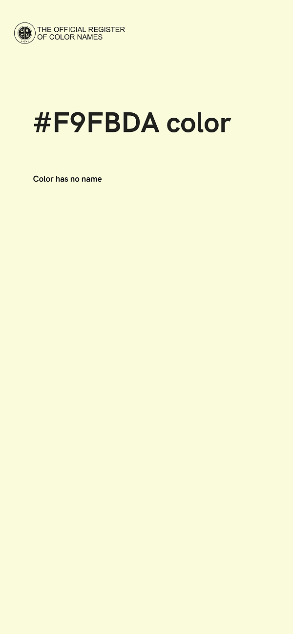 #F9FBDA color image