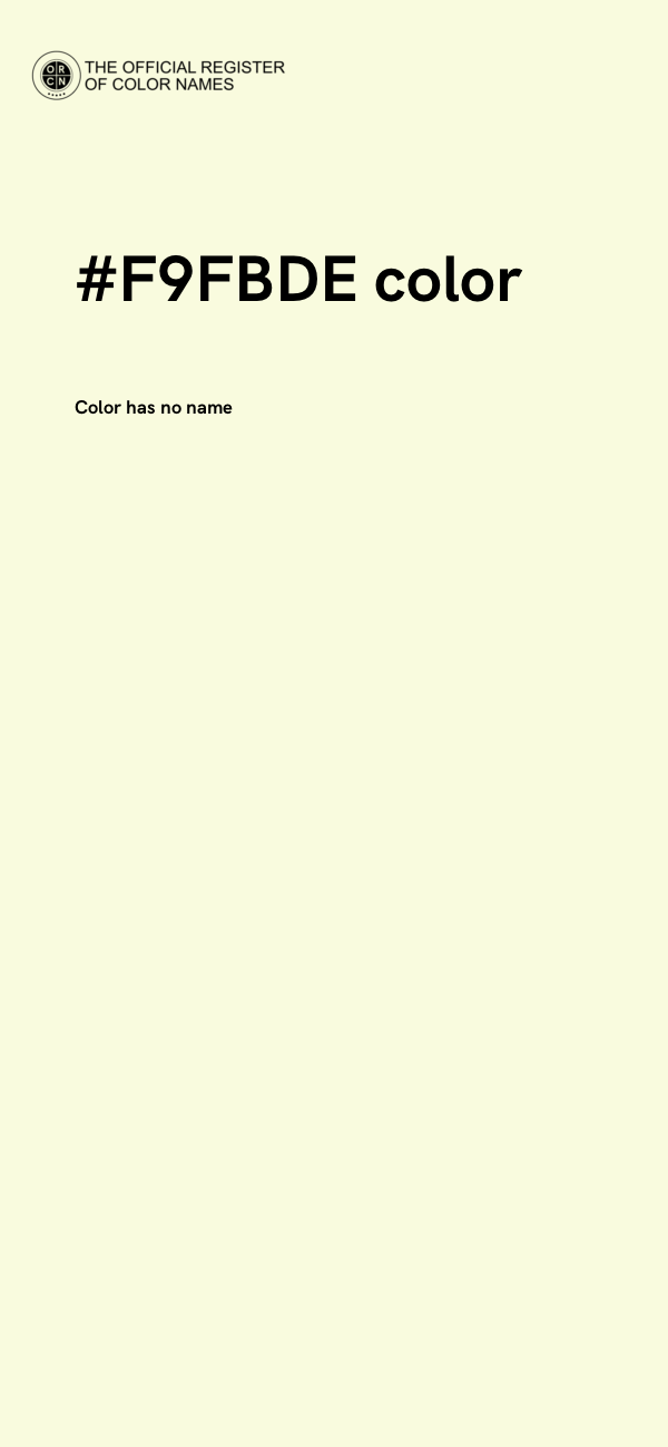 #F9FBDE color image