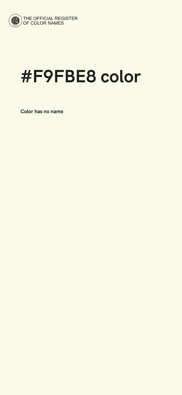 #F9FBE8 color image