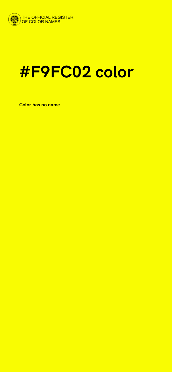 #F9FC02 color image