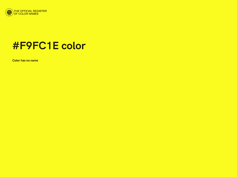 #F9FC1E color image