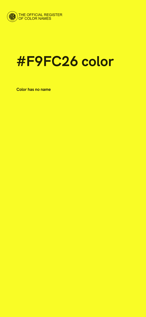 #F9FC26 color image