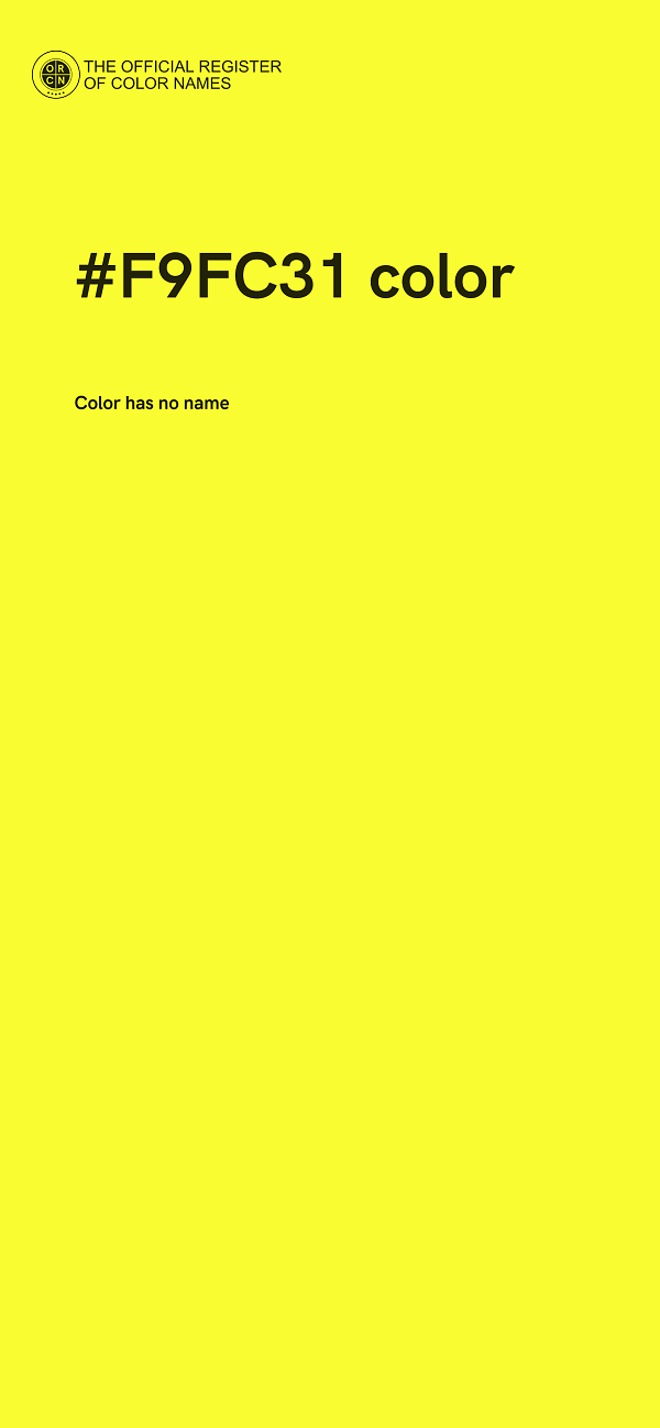 #F9FC31 color image
