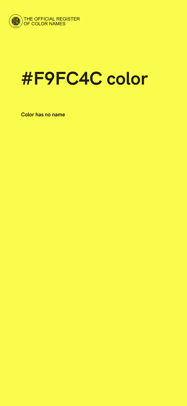 #F9FC4C color image