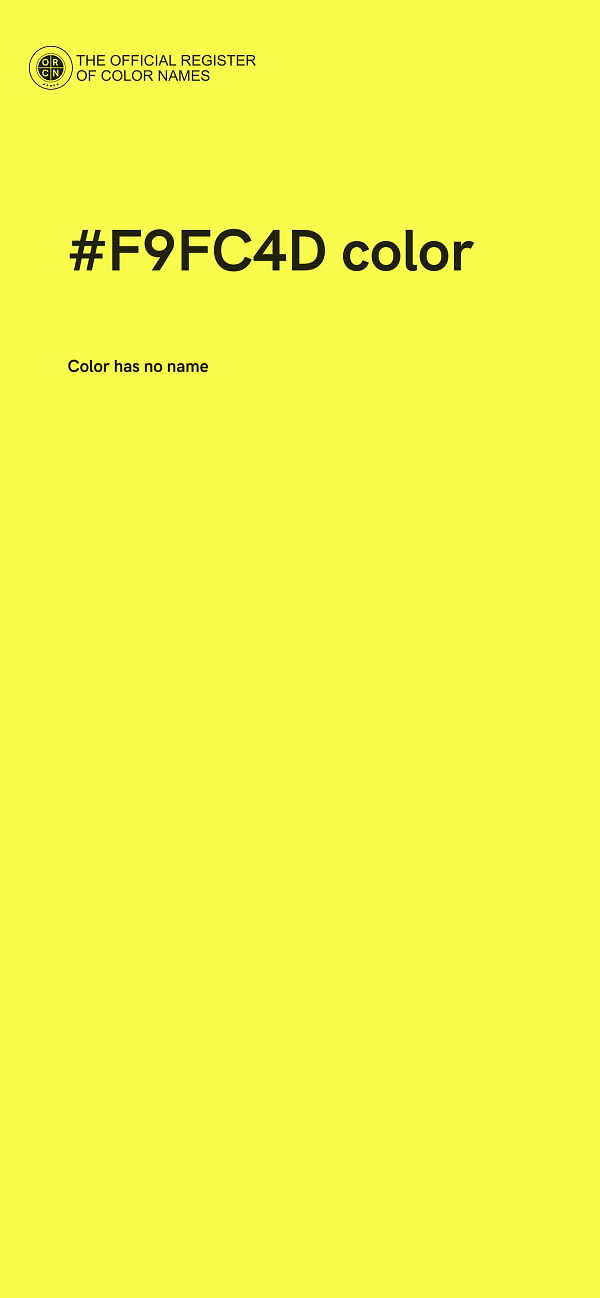 #F9FC4D color image