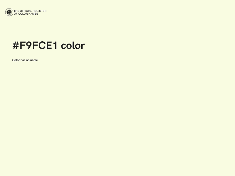 #F9FCE1 color image