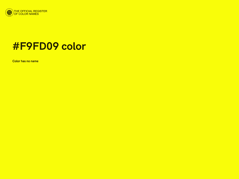 #F9FD09 color image