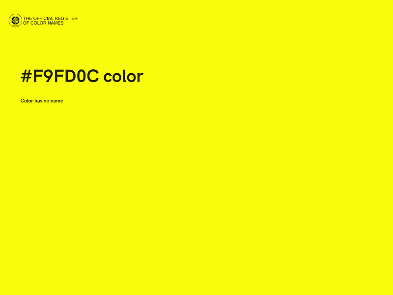 #F9FD0C color image