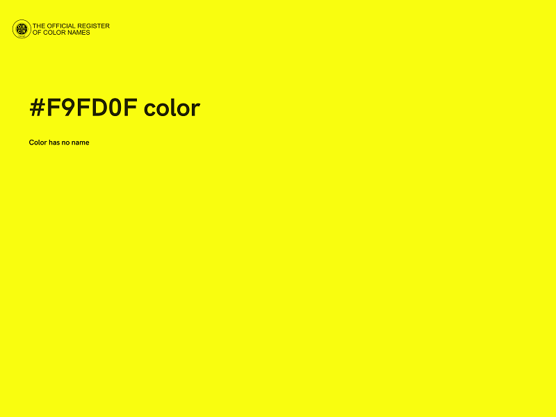 #F9FD0F color image