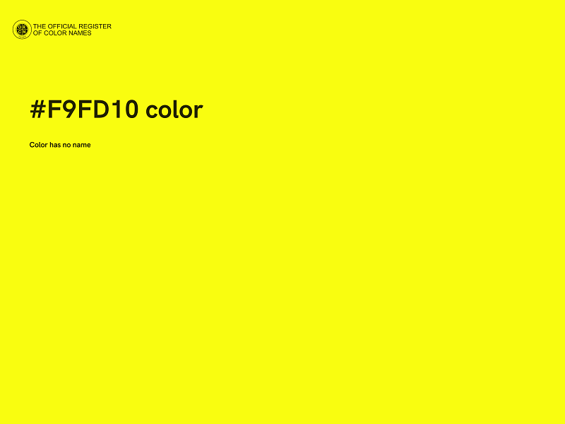 #F9FD10 color image