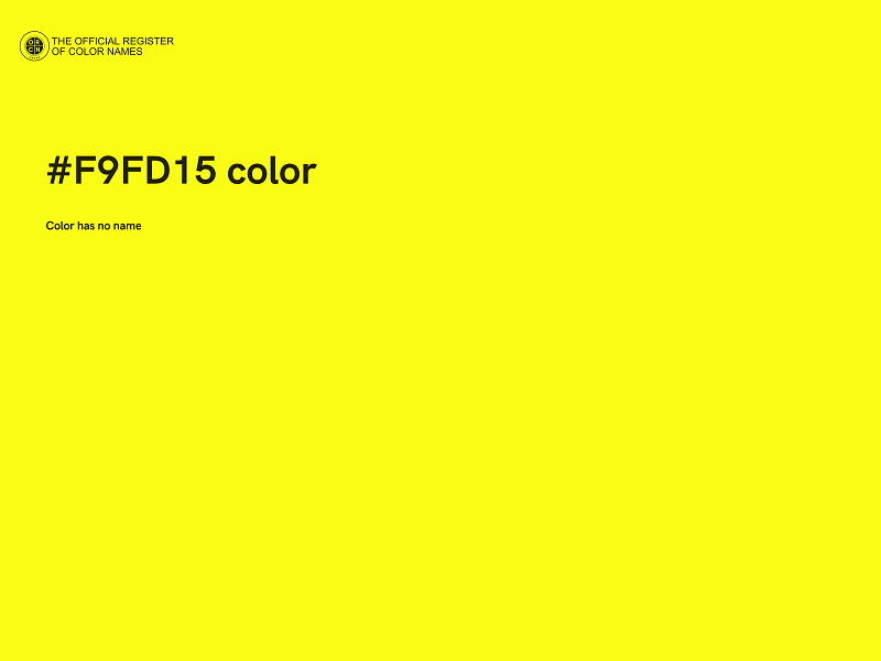 #F9FD15 color image