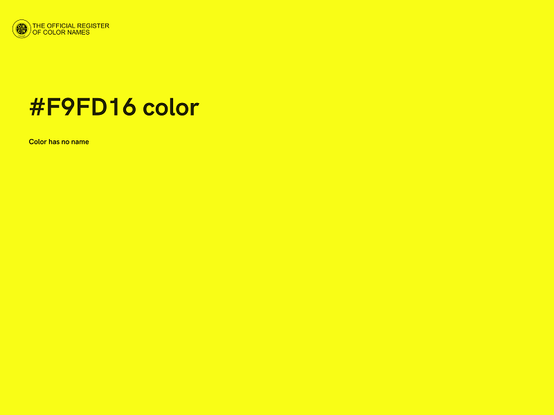 #F9FD16 color image