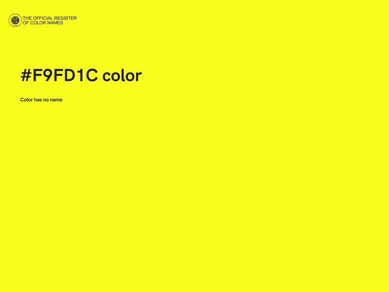 #F9FD1C color image