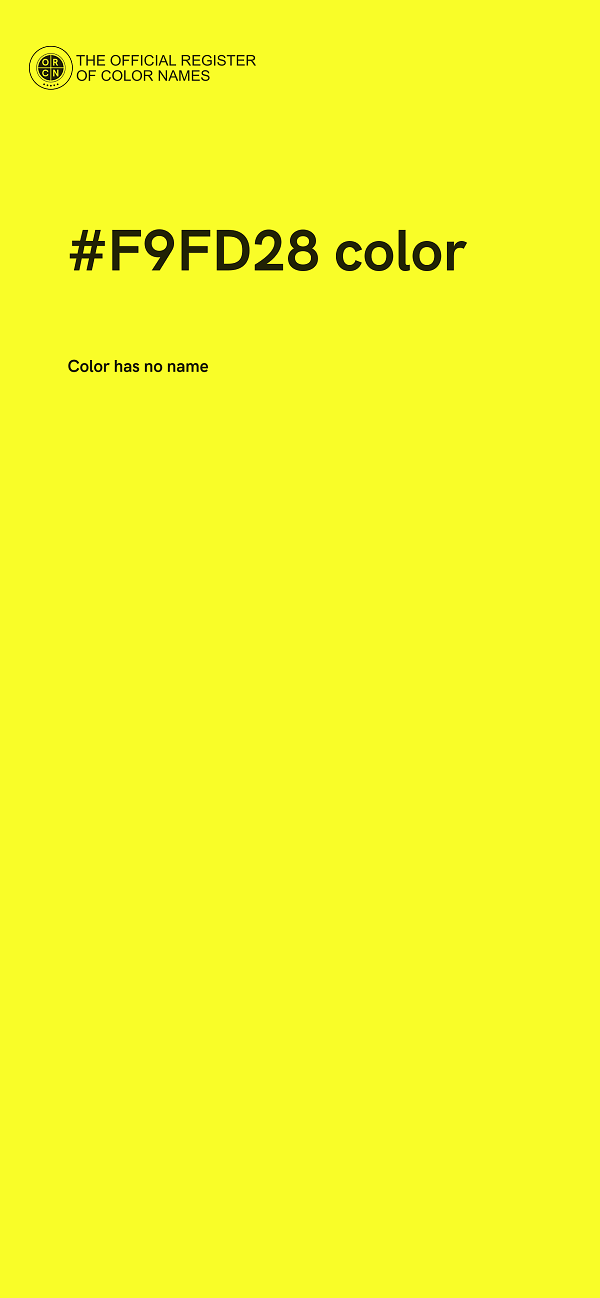 #F9FD28 color image
