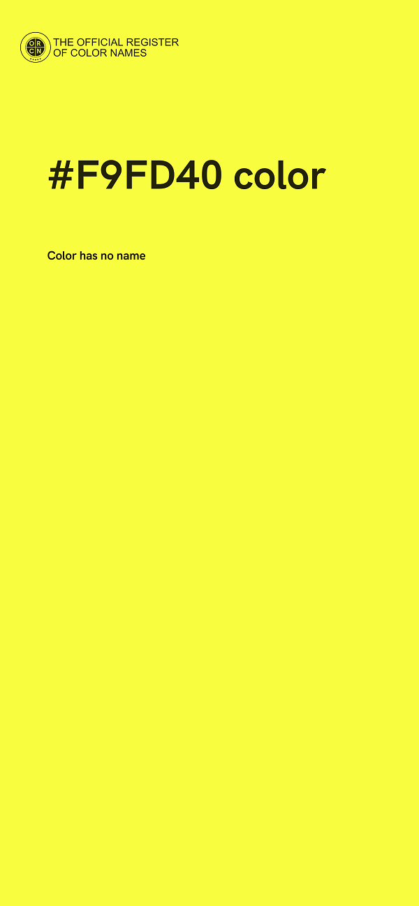 #F9FD40 color image