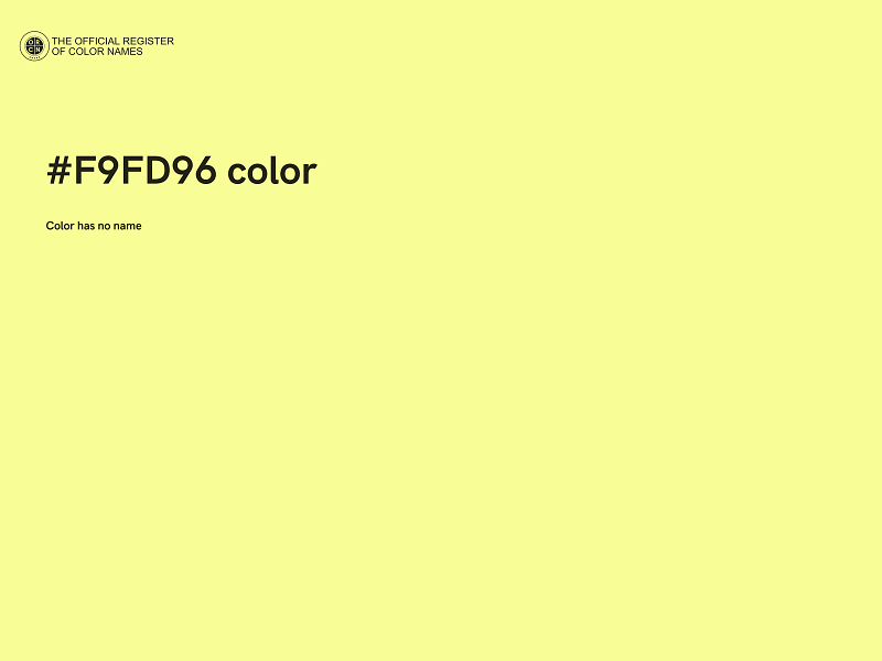 #F9FD96 color image