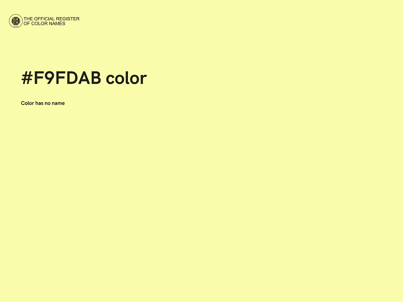 #F9FDAB color image