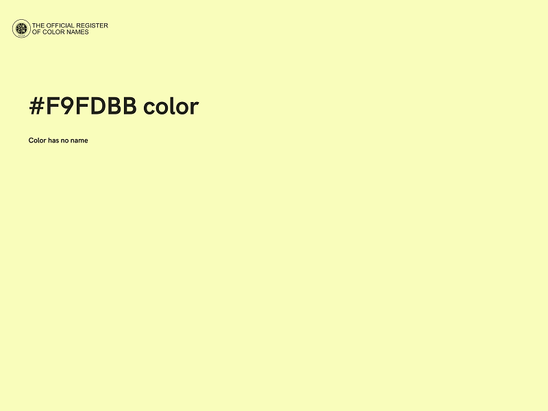 #F9FDBB color image