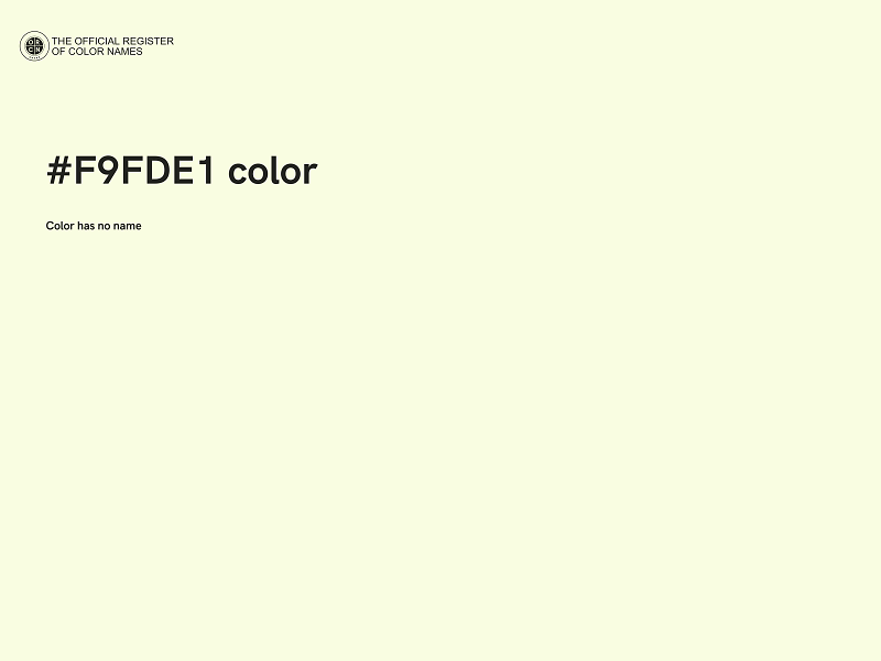 #F9FDE1 color image