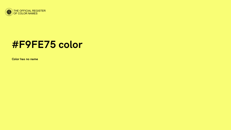 #F9FE75 color image