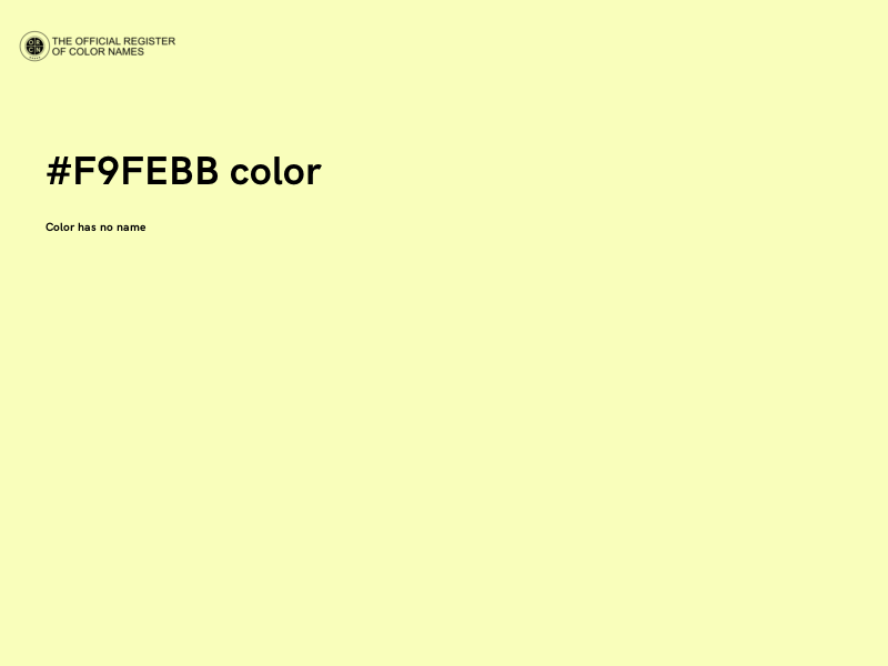 #F9FEBB color image