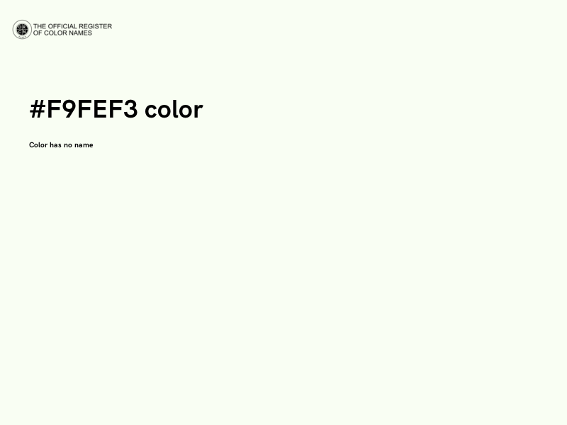 #F9FEF3 color image