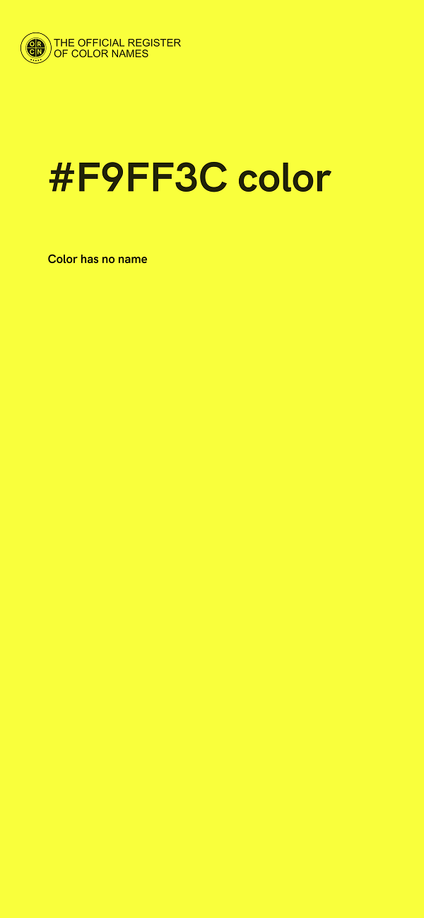 #F9FF3C color image
