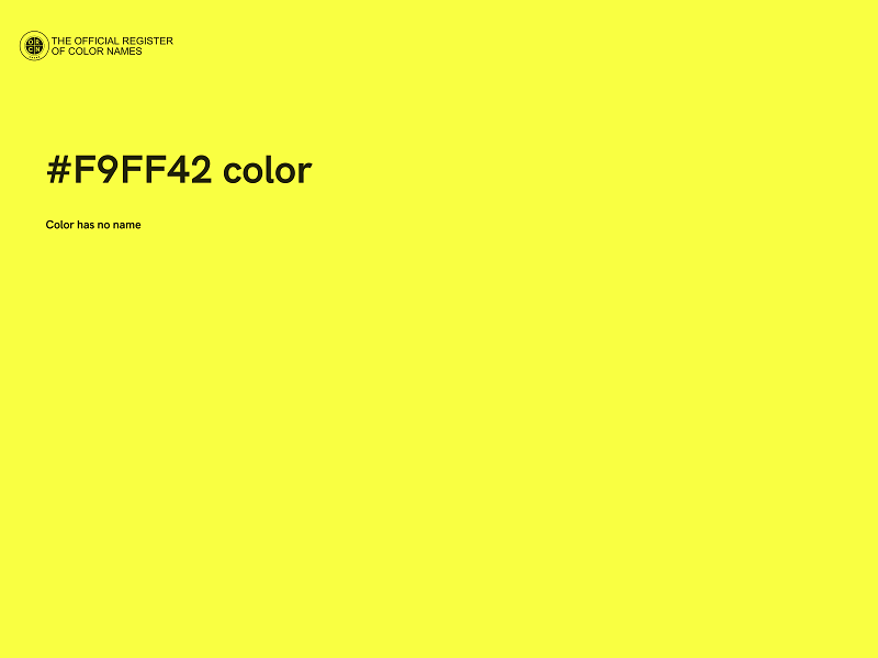 #F9FF42 color image