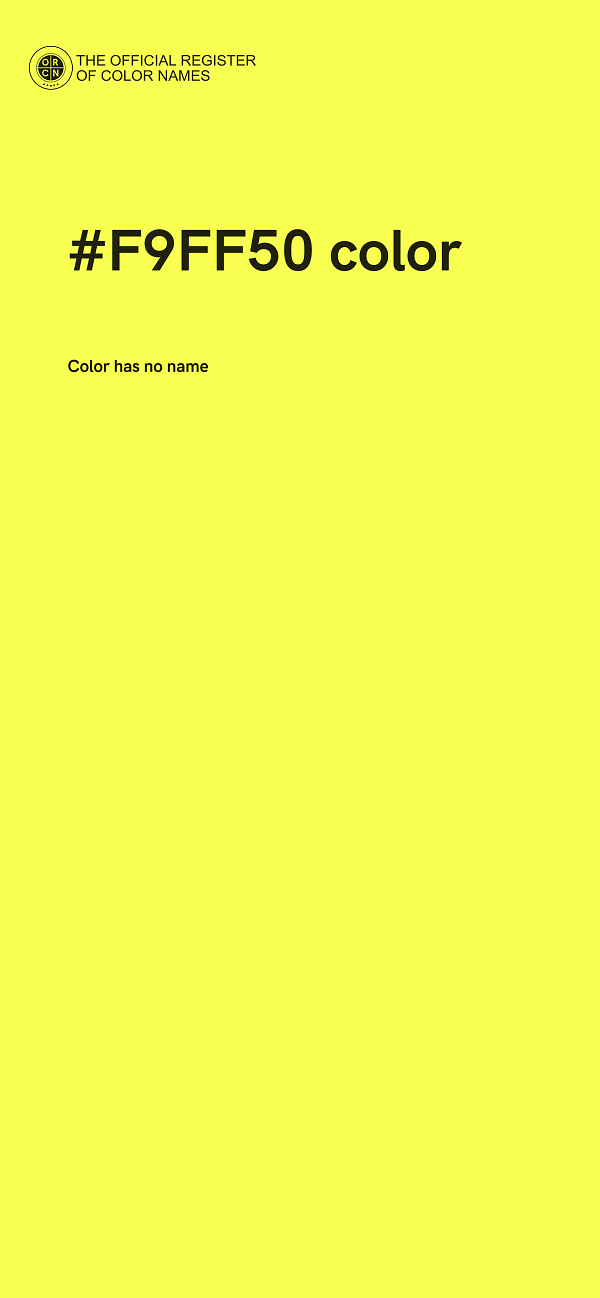 #F9FF50 color image
