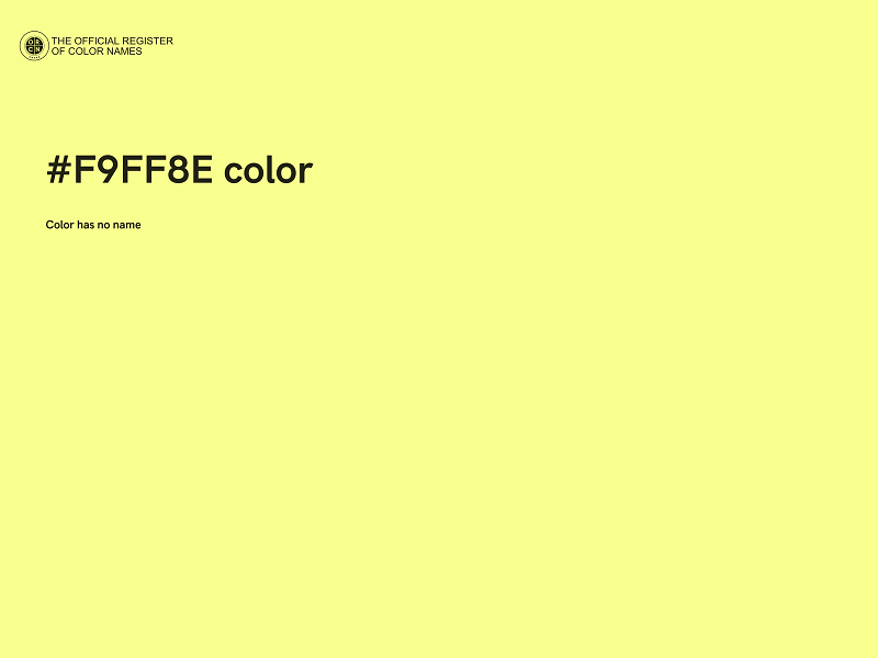 #F9FF8E color image