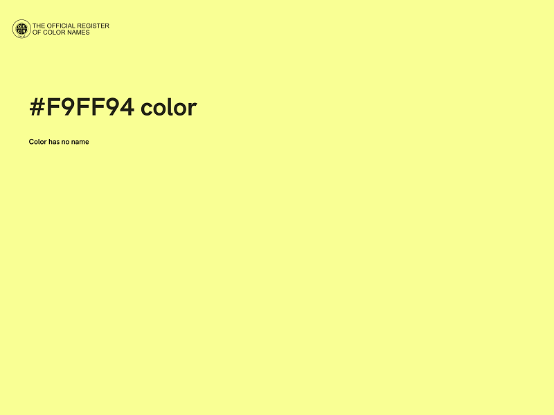 #F9FF94 color image