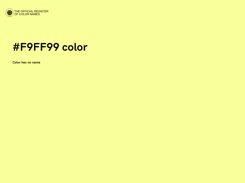 #F9FF99 color image