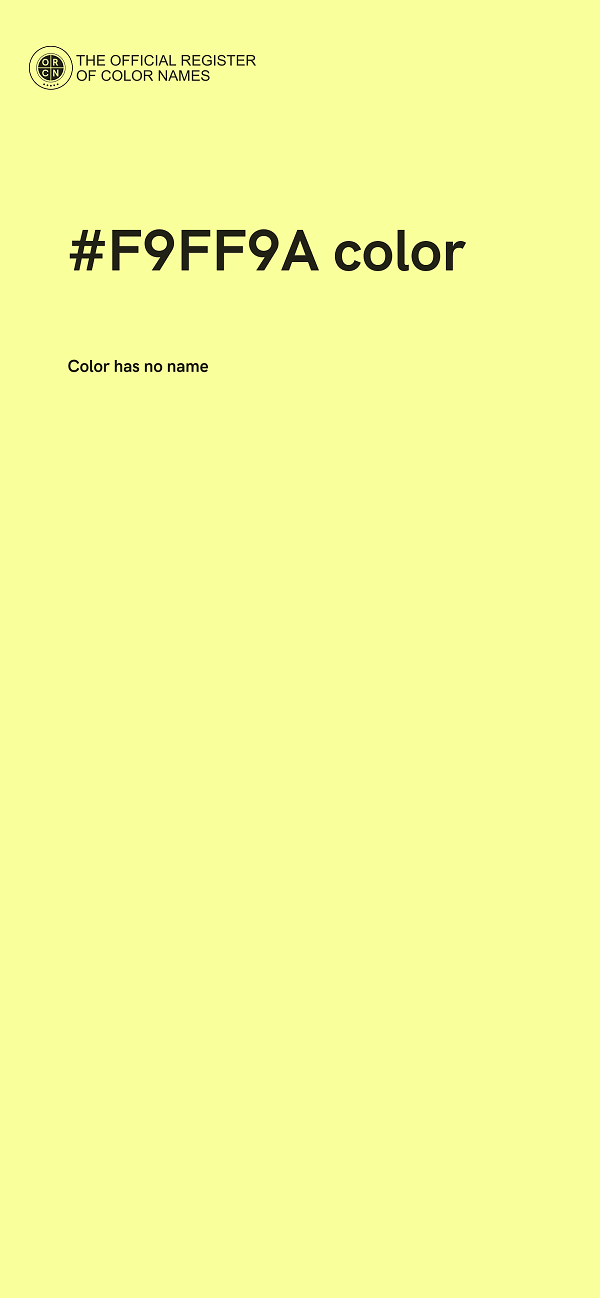 #F9FF9A color image