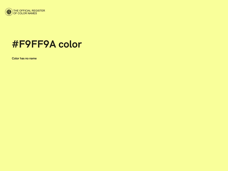 #F9FF9A color image