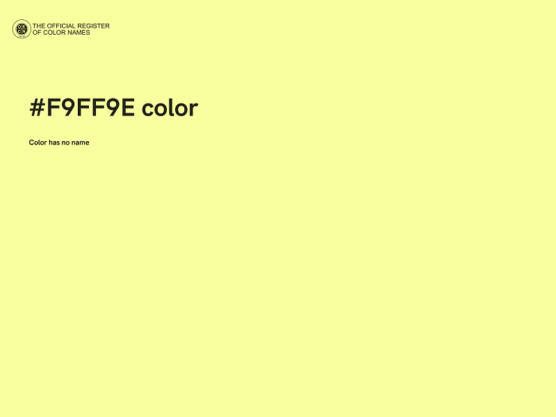 #F9FF9E color image