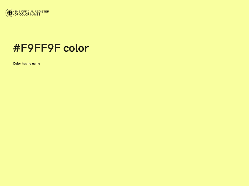 #F9FF9F color image