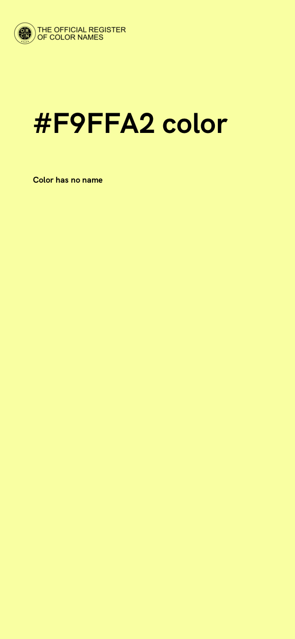 #F9FFA2 color image