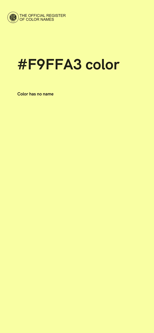 #F9FFA3 color image