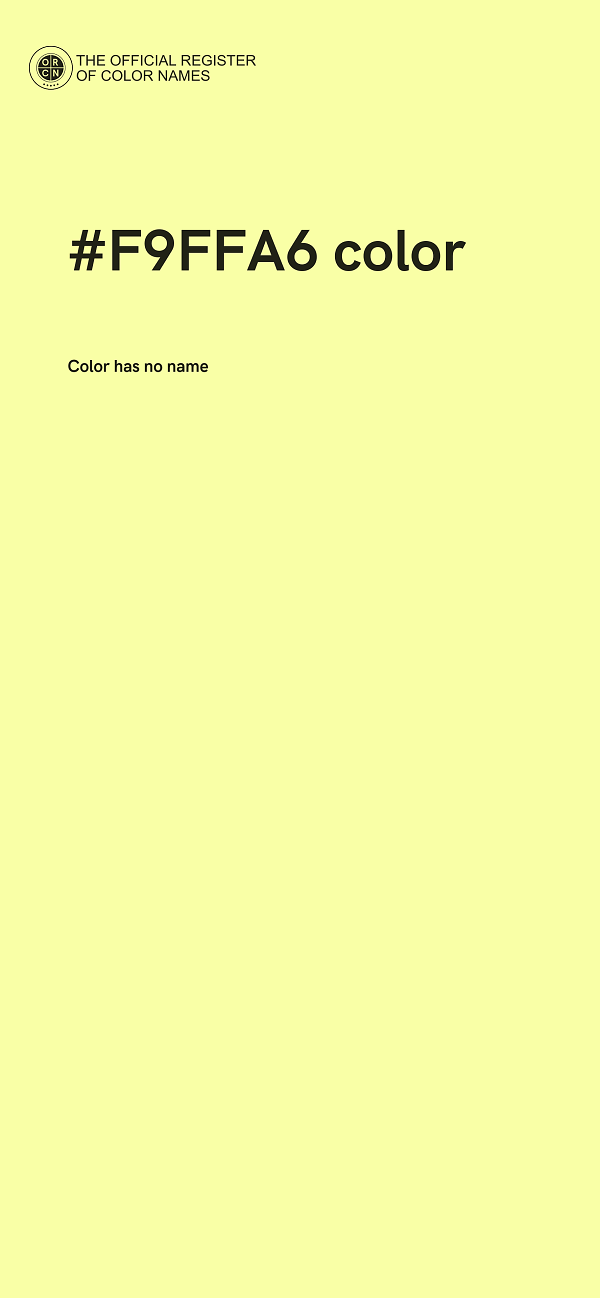 #F9FFA6 color image
