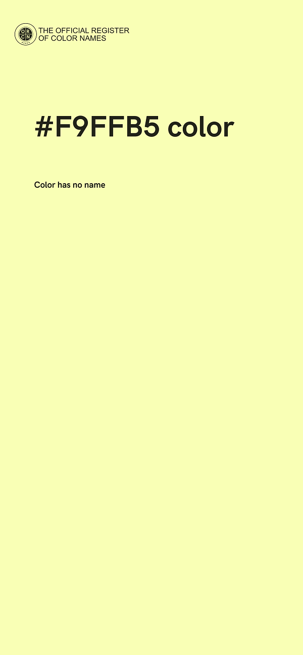 #F9FFB5 color image