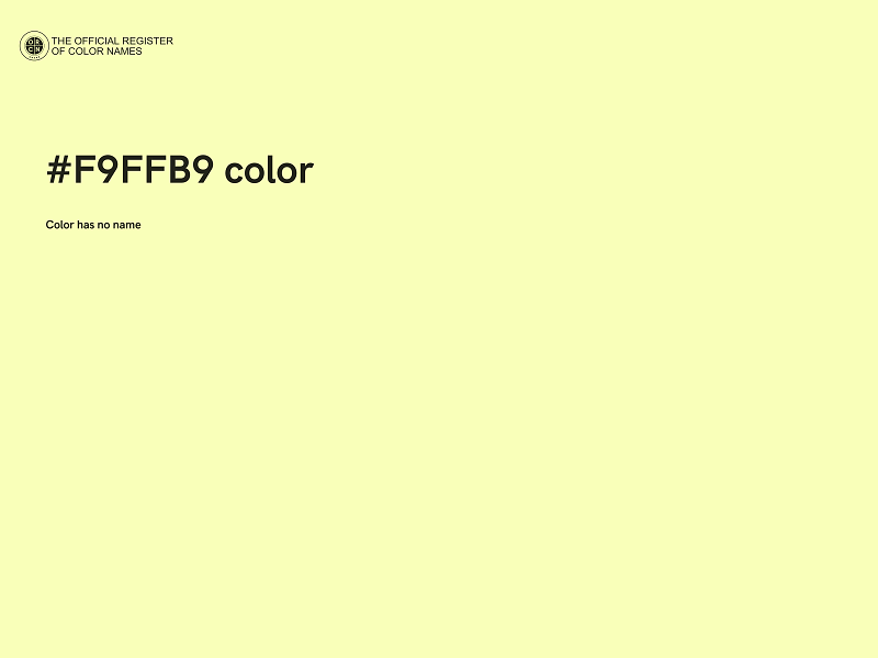 #F9FFB9 color image