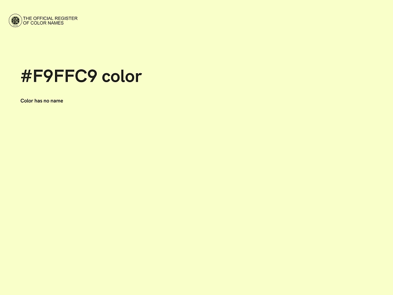 #F9FFC9 color image