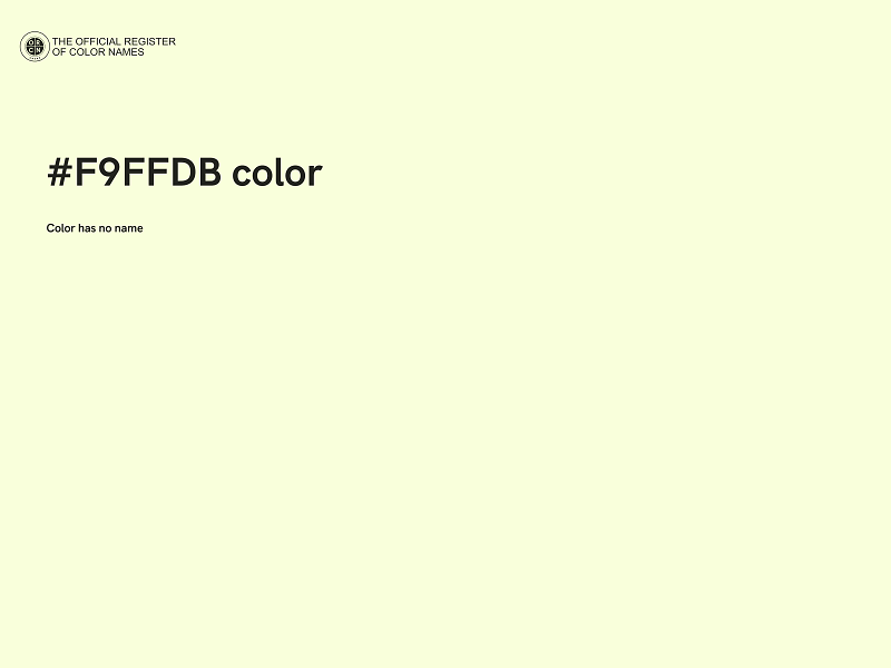 #F9FFDB color image