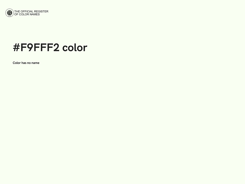 #F9FFF2 color image