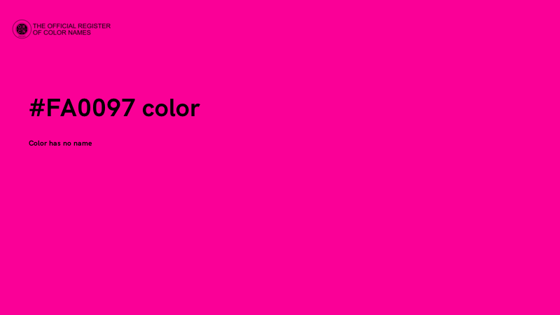 #FA0097 color image