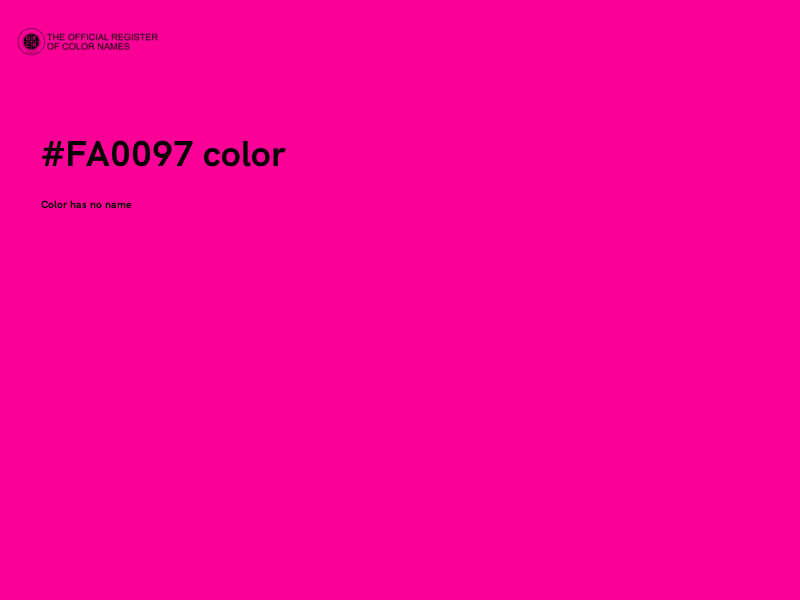#FA0097 color image