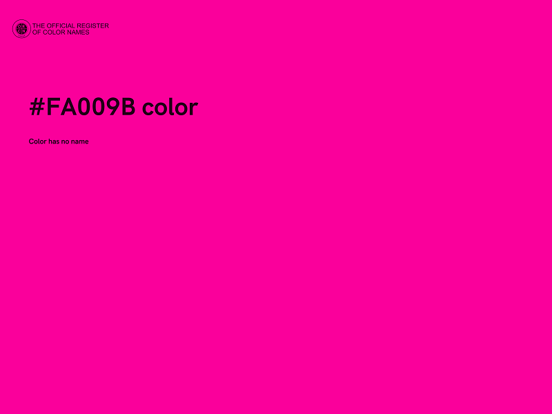 #FA009B color image