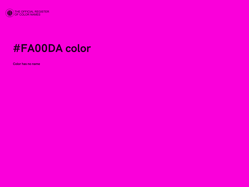 #FA00DA color image